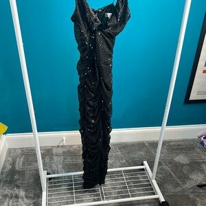 Sold out/ Elegant Black Sequin Dress